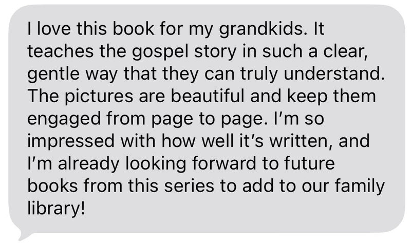 Text review of a book for children, praising its clarity, engagement, and writing quality.